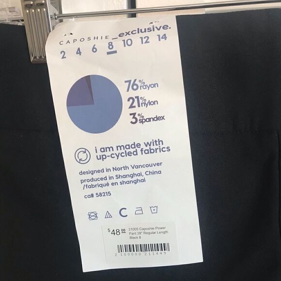 NWT Caposhie Stretch Slim Fit Pants - Picture 5 of 5